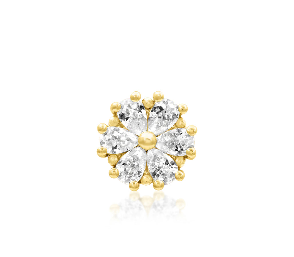 Junipurr Jewellery Bobbie 14kt Gold Threadless Labret