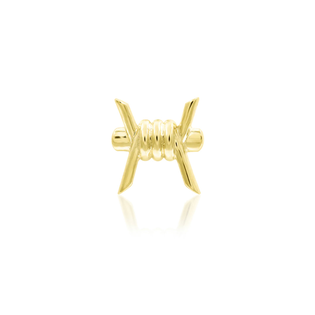 Junipurr Jewellery Barb-ara 14kt Gold Threadless End