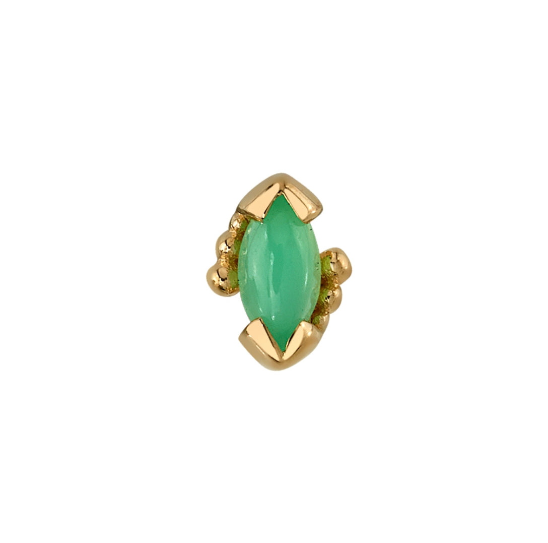 Design Your Own BVLA – Pick Your Setting & Gemstones - Beaded Marquise Gold