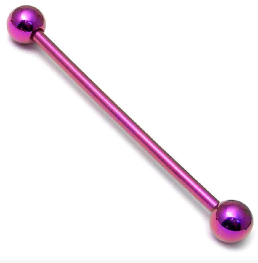 Titanium Industrial Scaffold Barbell 1.6mm