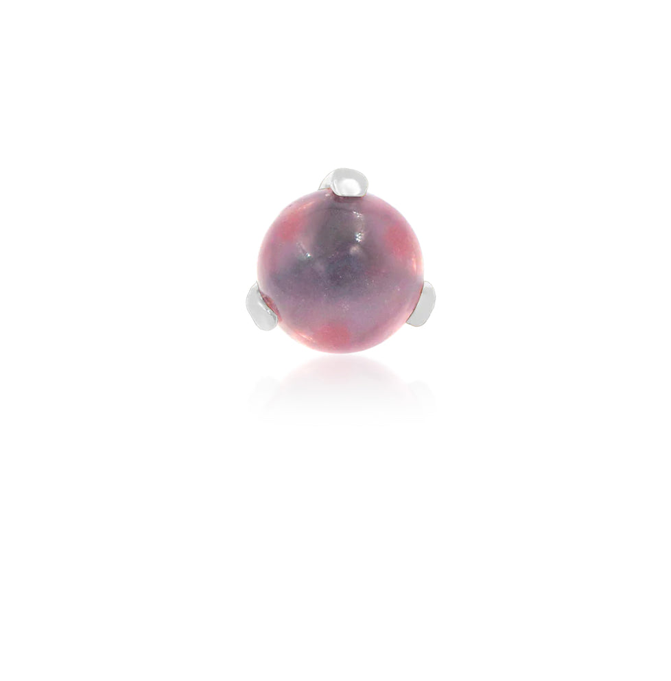 Junipurr Jewellery Prong Set Ball Rose Quartz