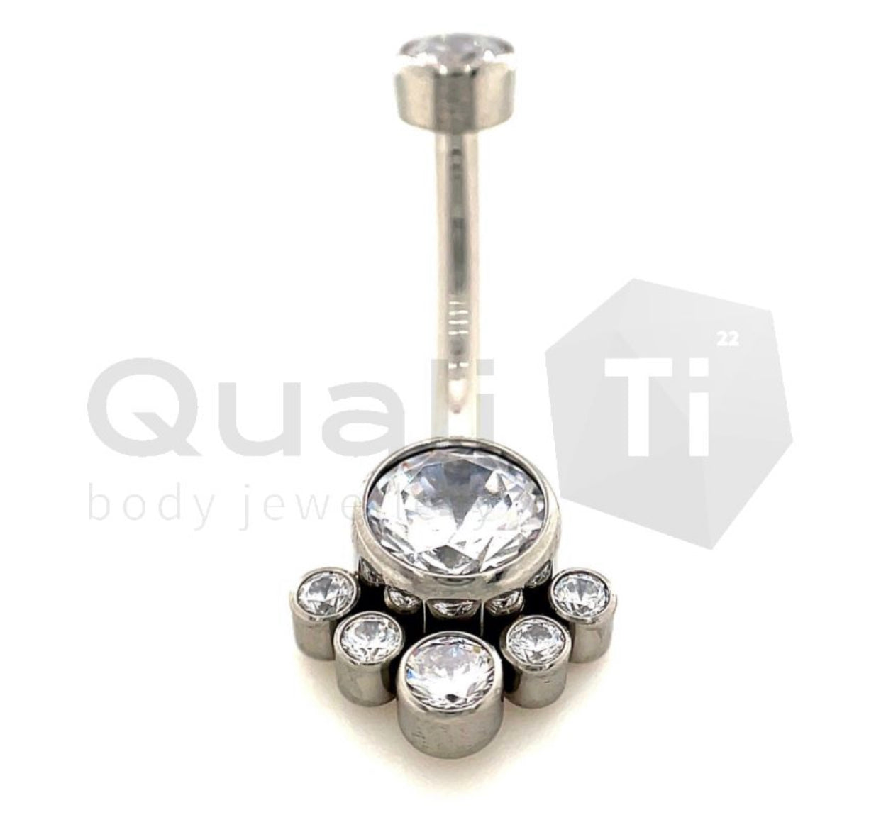 The chandelier Navel Curve QualiTi Titanium (colour variants)
