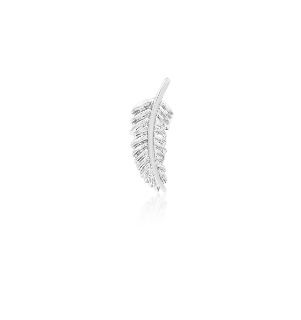 Junipurr Jewellery Feather Quill 14kt Gold Threadless End
