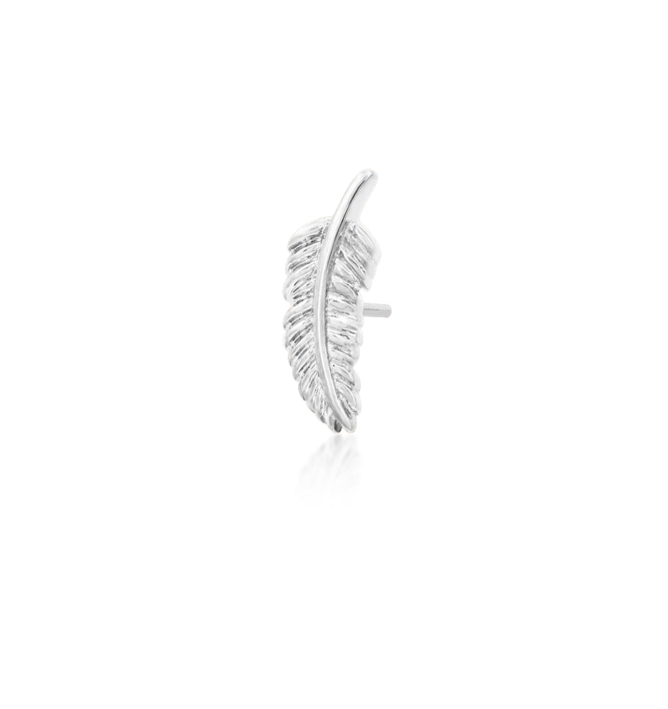 Junipurr Jewellery Feather Quill 14kt Gold Threadless End