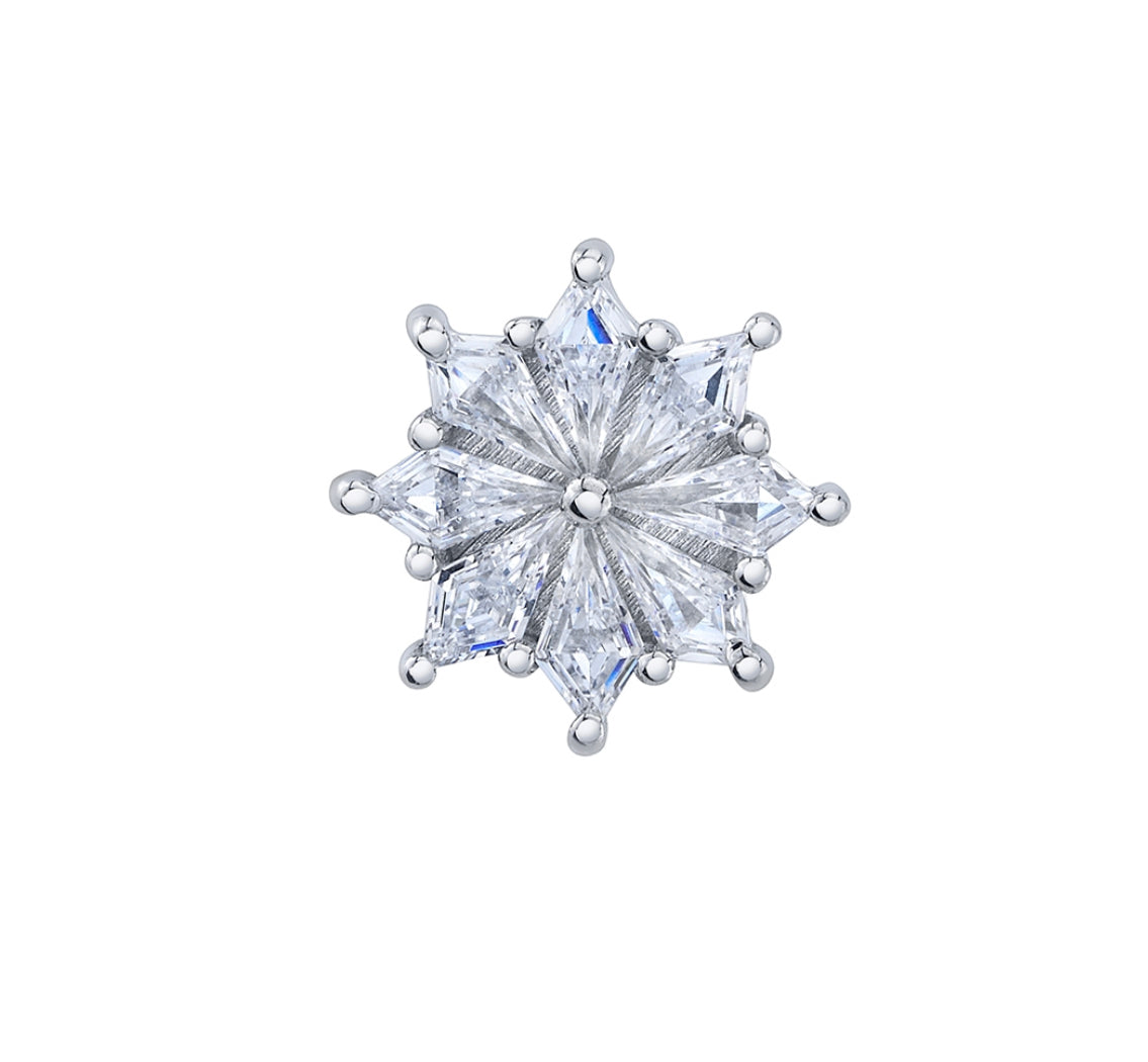 Design Your Own BVLA – Pick Your Setting & Gemstones - Pablo Gold London Blue Topaz Attachment Conch Earring
