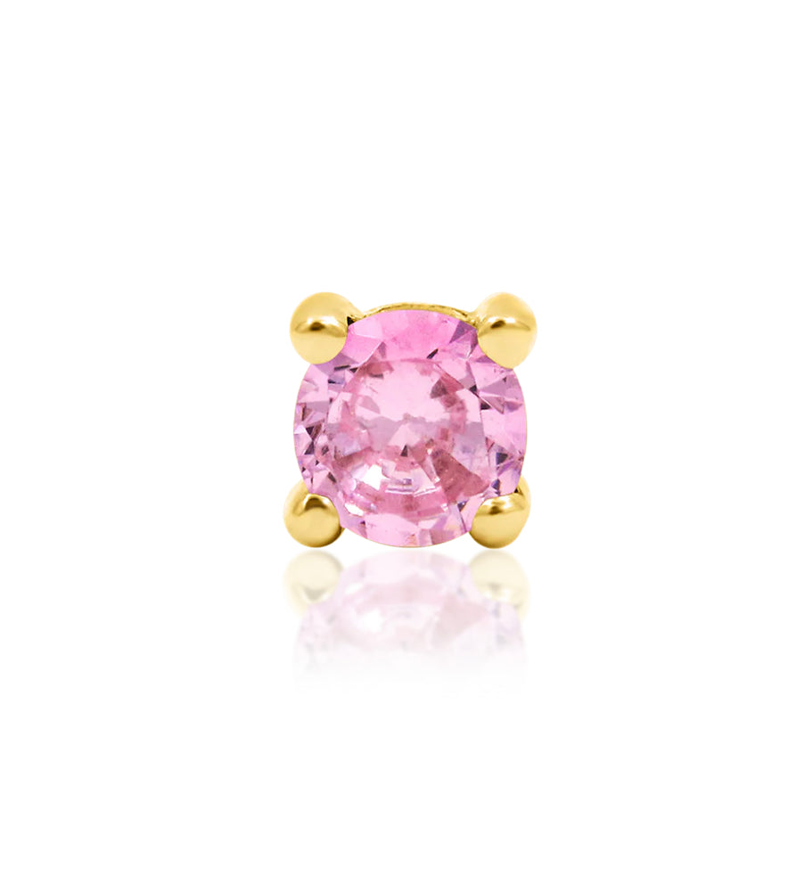 Junipurr Jewellery Prong 14kt Gold Threadless End (colour variants)