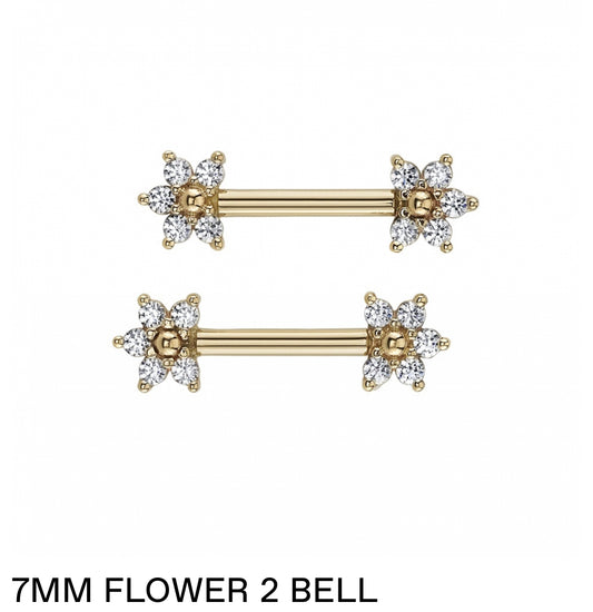 BVLA Custom Order 7mm Flower 2 Bell