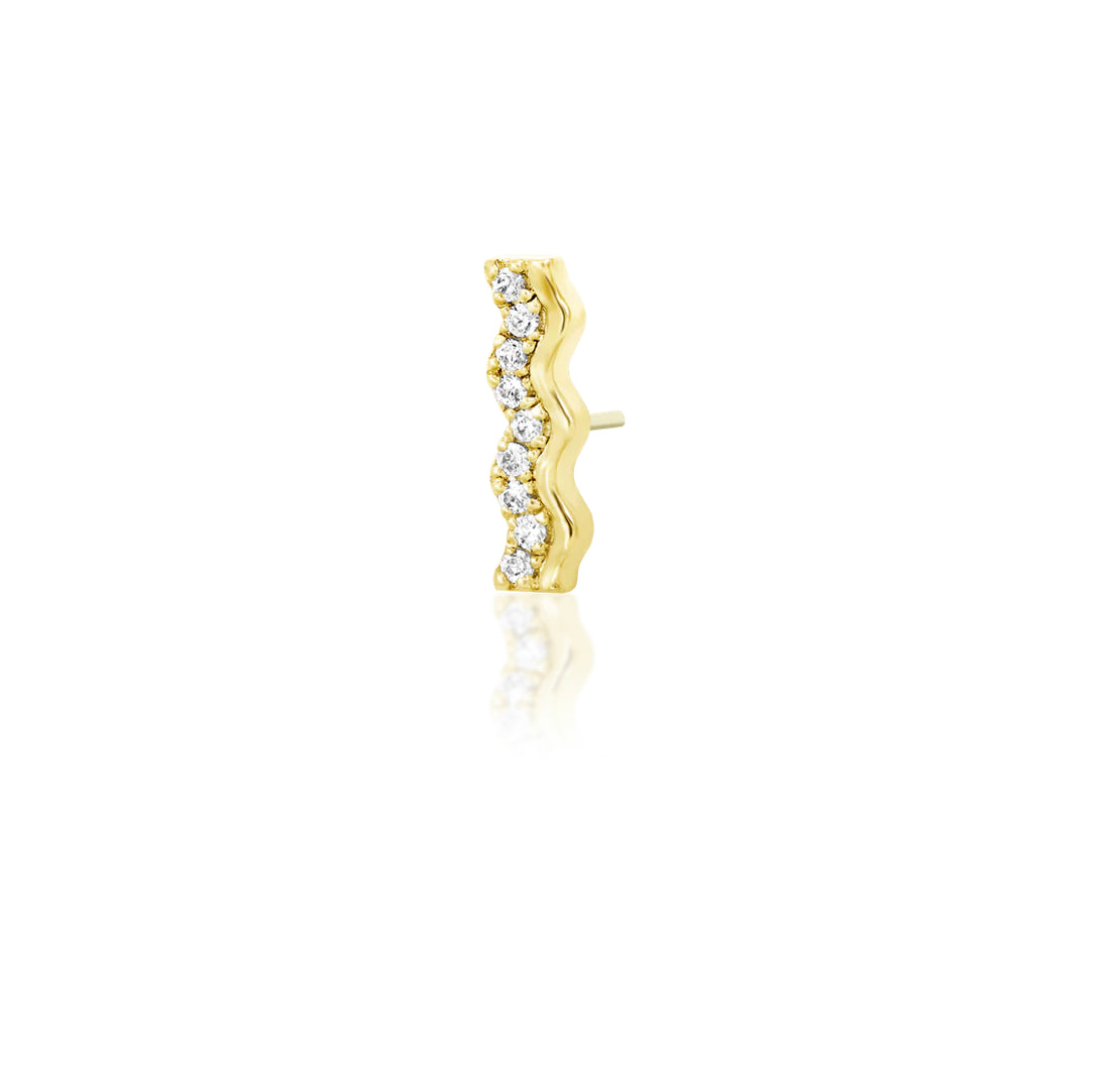 Junipurr Jewellery Cameron 14kt Gold Threadless send