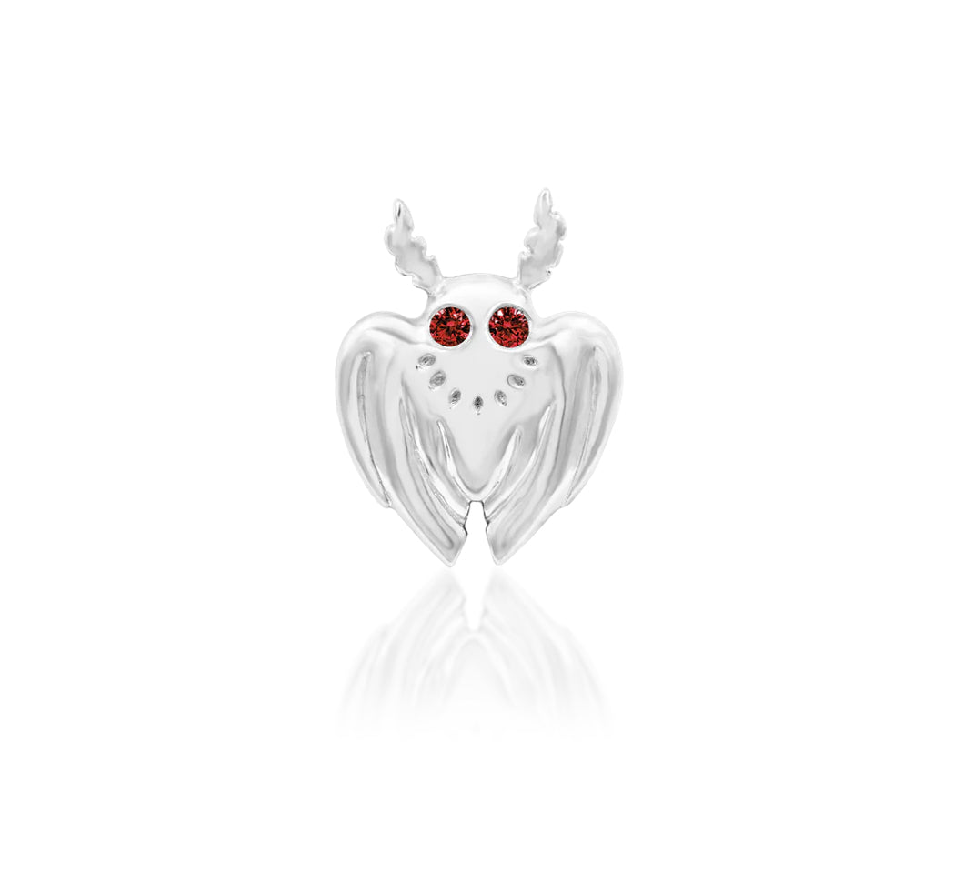 Junipurr Jewellery Mothman 14kt Gold Garnet Moth January Birthstone Threadless End