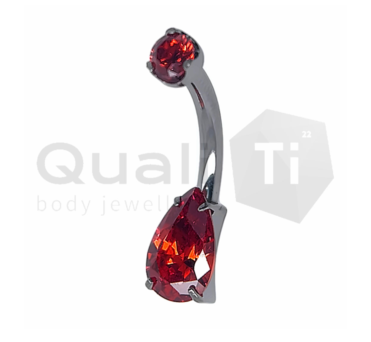 Droplet Navel QualiTi Titanium (colour variants)