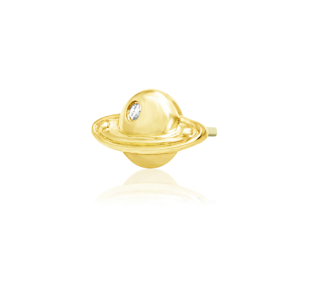 Junipurr Jewellery Saturn 14kt Gold Threadless send