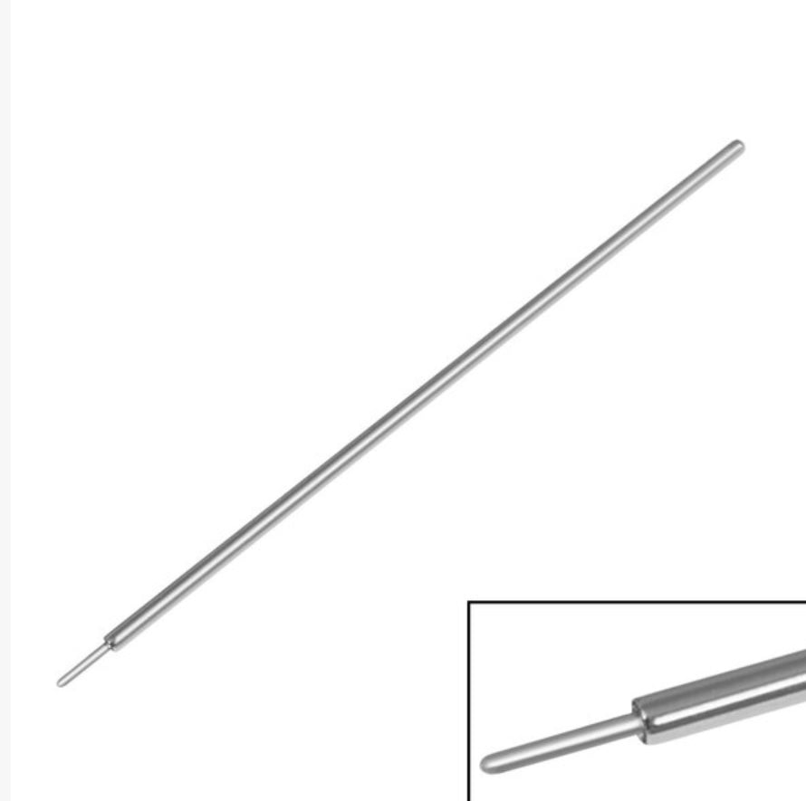 Junipurr implant-grade titanium threadless piercing taper, front view.