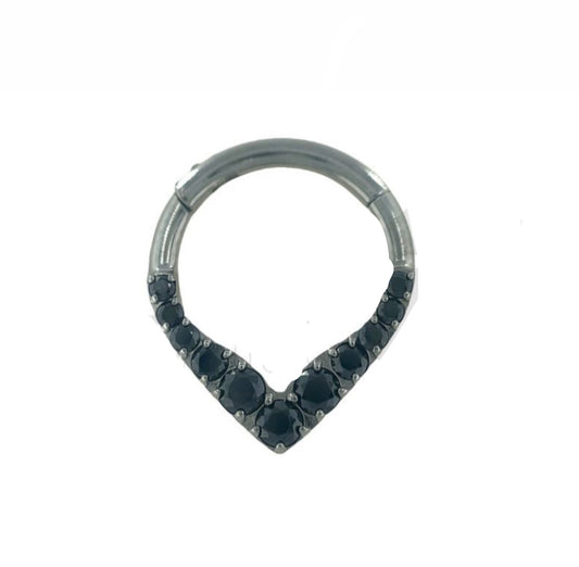 Liquorice 'Cygnus' Hinged Segment Ring
