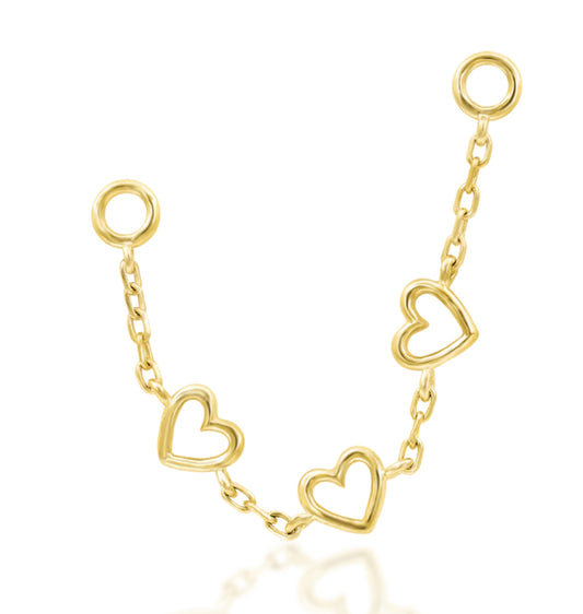 Junipurr Jewellery Gold Lots Of Love Chain