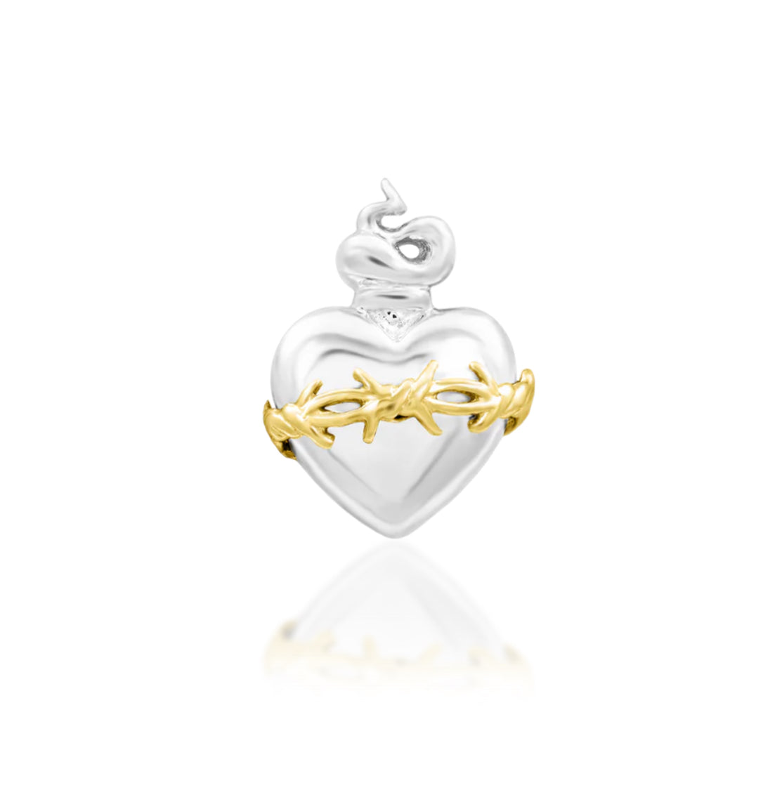 Junipurr Jewellery Sacred Heart 14kt Gold Threadless Attachment