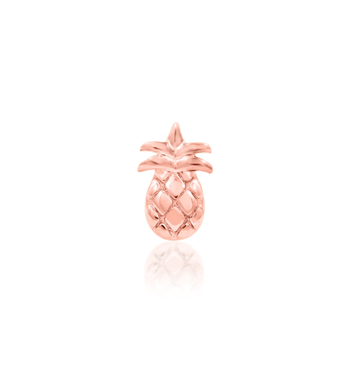 Junipurr Jewellery Mini Pineapple 14kt Gold Threadless Attachment