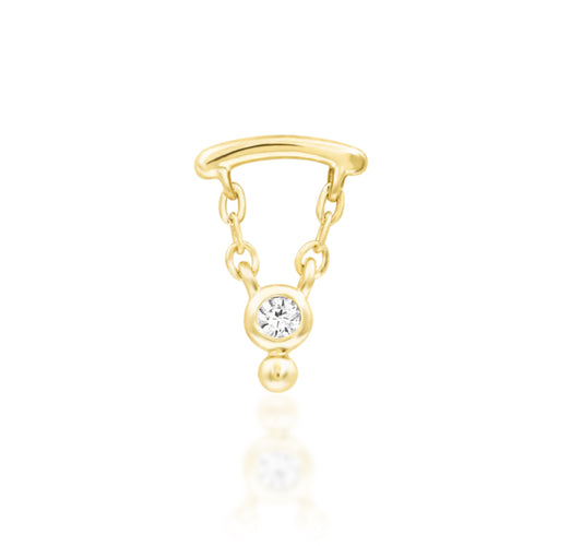 Junipurr Jewellery Helena Gold Helix Charm Chain