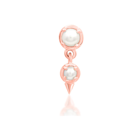 Junipurr Jewellery Diva Pearl Dangle Charm Threadless Helix End