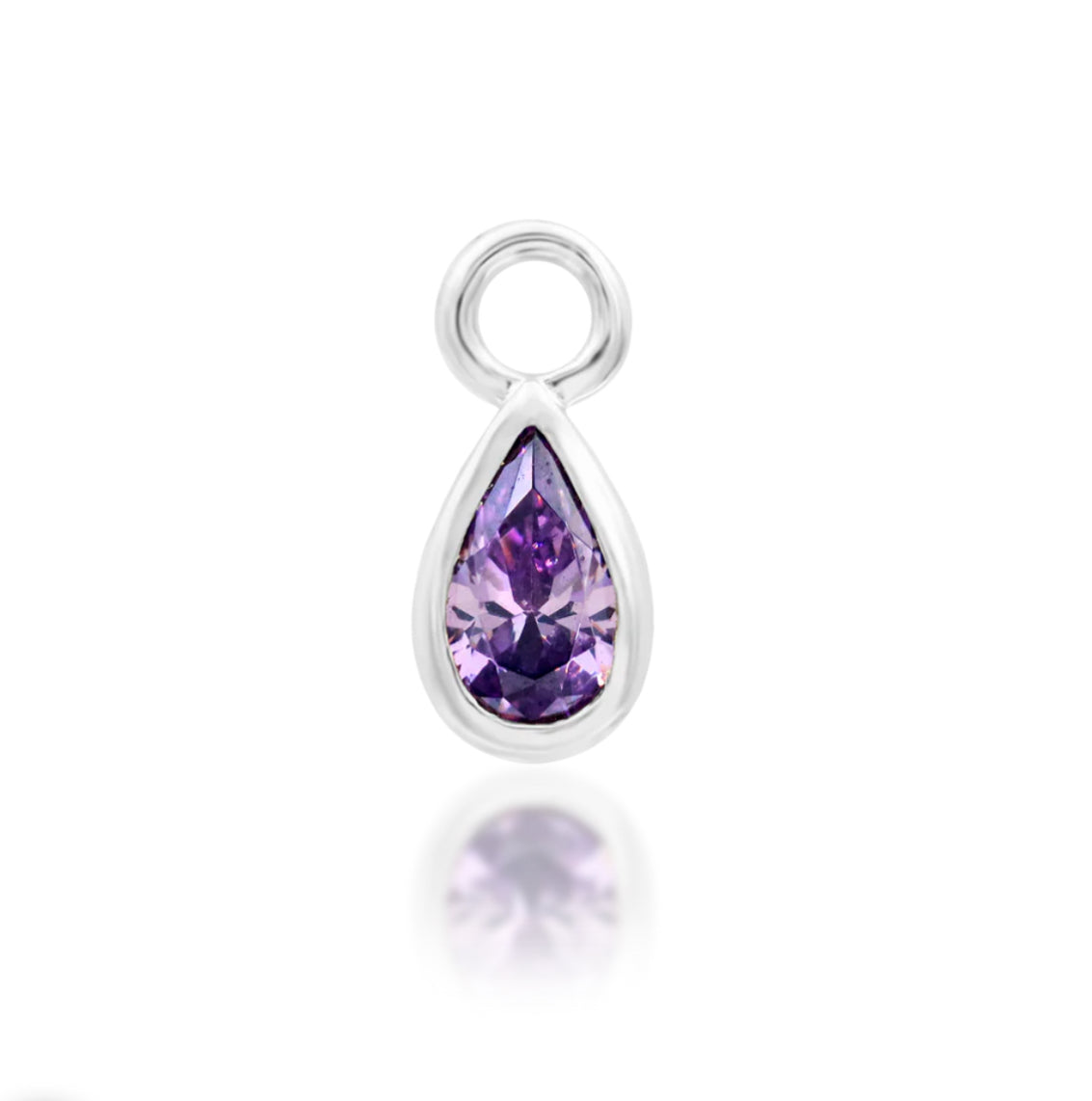 Junipurr Jewellery Calla Amethyst 14kt Gokd Chain Charm