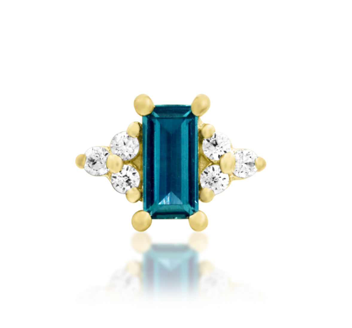 Junipurr Jewellery Nellie Gold Alexander & CZ Helix Earring