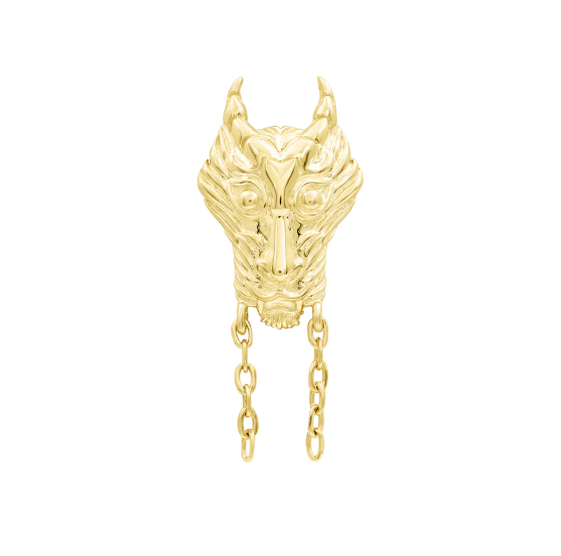 Junipurr Jewellery 1988 Gold Chain Threadless Attachment Dragon