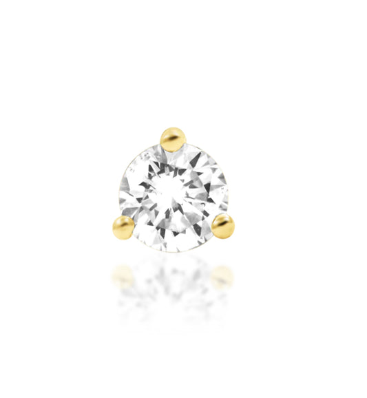 Junipurr Jewellery Diamond Prong Gold Threadless Attachment