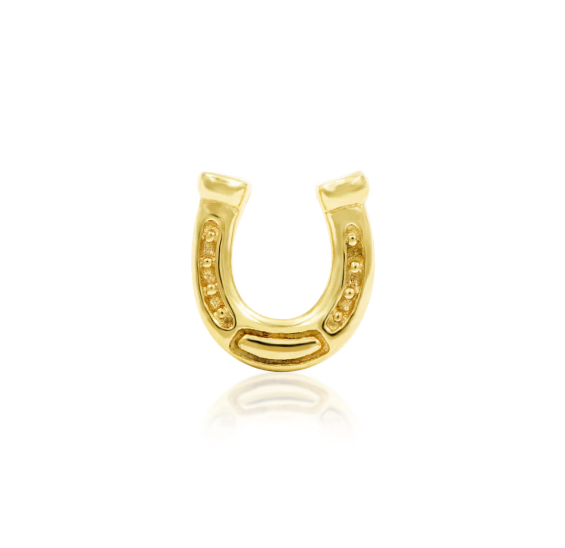 Junipurr Jewellery Lucky 14kt Gold Horseshoe Threadless Attachment