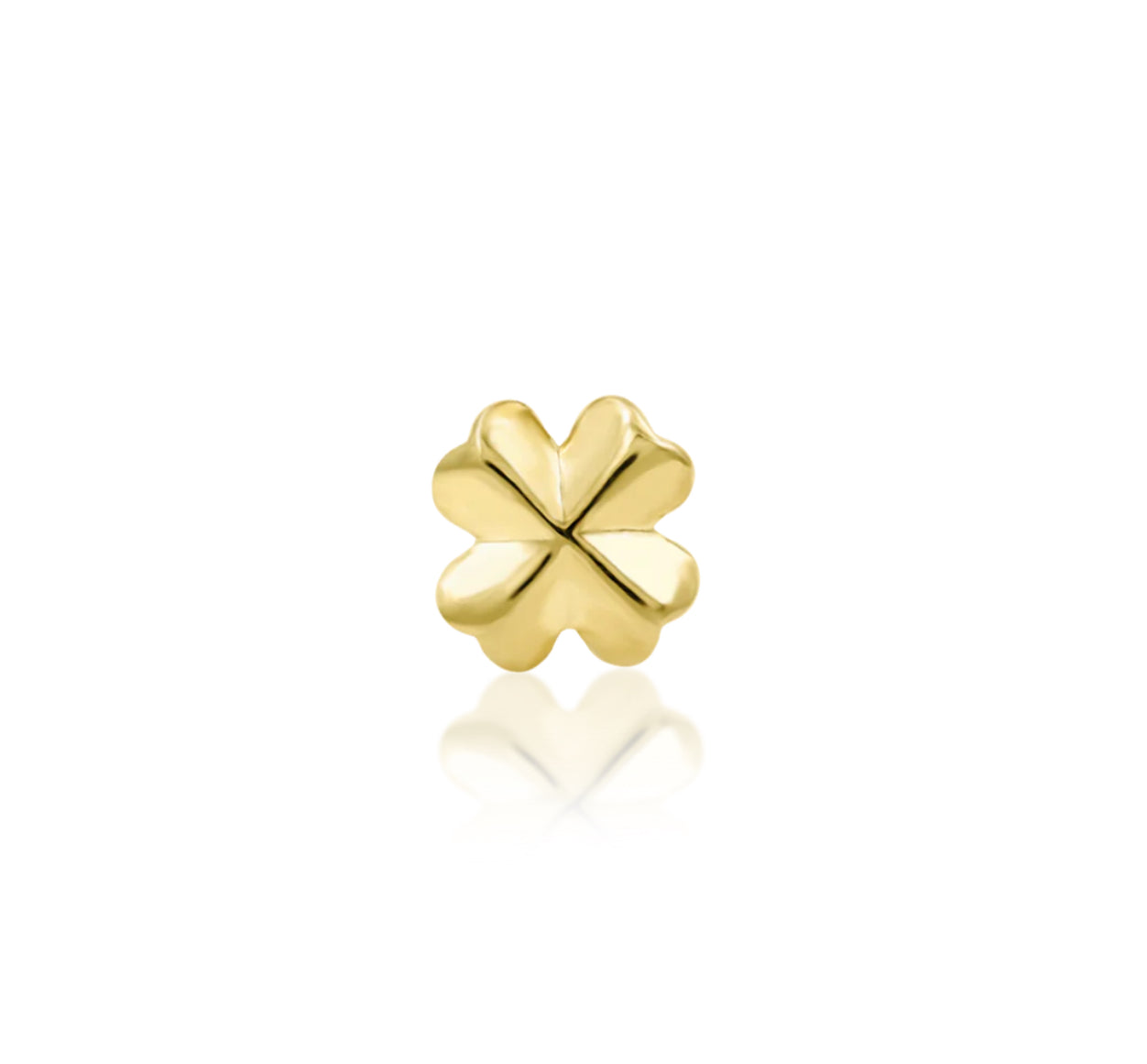 Junipurr Jewellery Lucky Clover 14kt Gold Threadless End