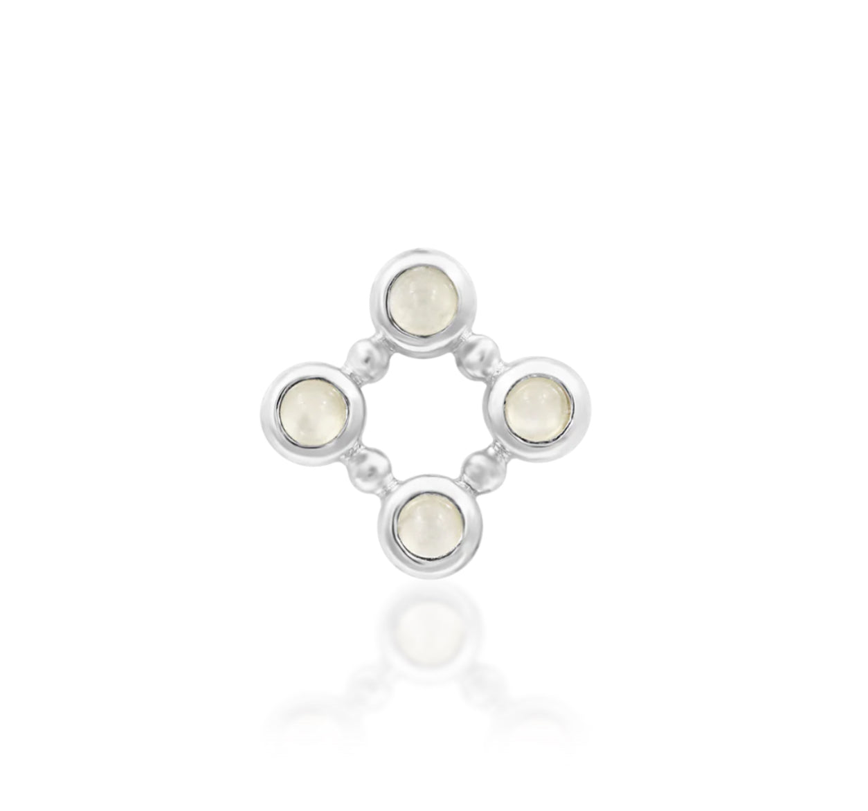 Junipurr Jewellery Mallory 14kt Gold Moonstone Threadless Attachment