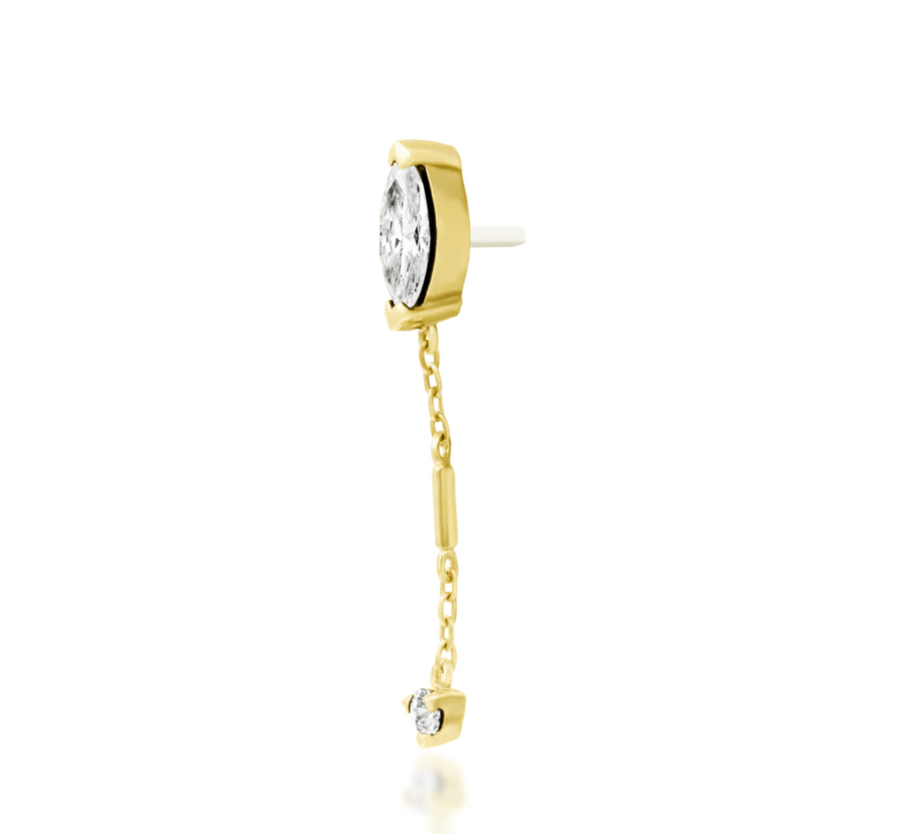 Junipurr Jewellery Akasha 14kt Gold Threadless Attachment Chain Charm