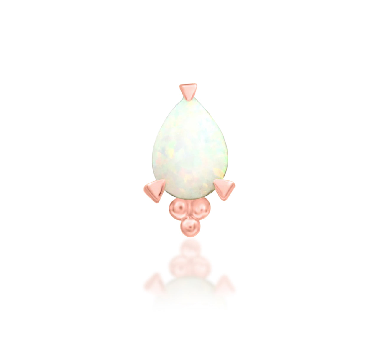 Junipurr Jewellery Artemis 14kt Gold Opal Threadless Attachment