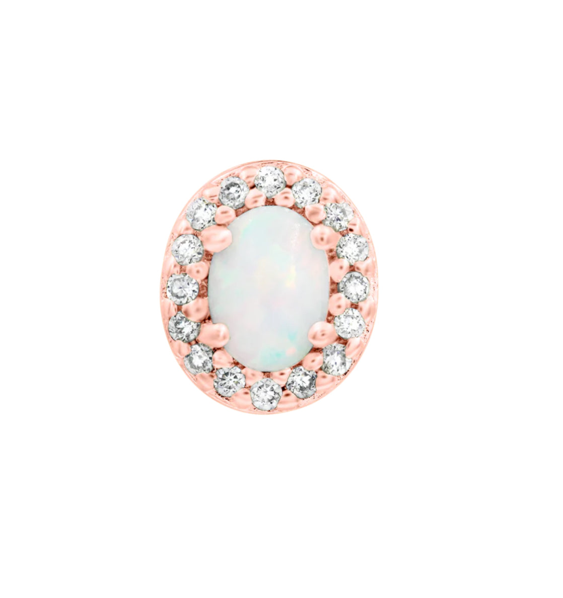 Junipurr Jewellery Cammi 14kt Gold Opal Threadless Attachment