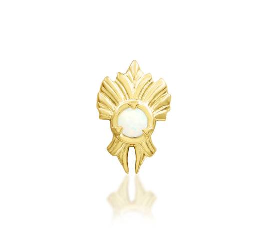 Junipurr Jewellery River 14kt Gold Opal Threadless Attachment