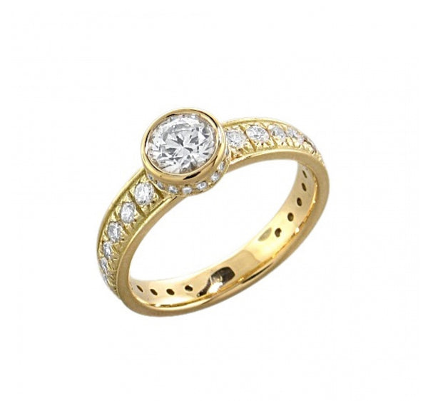 Bespoke Diamond Engagement Ring — BVLA Taj, product view.