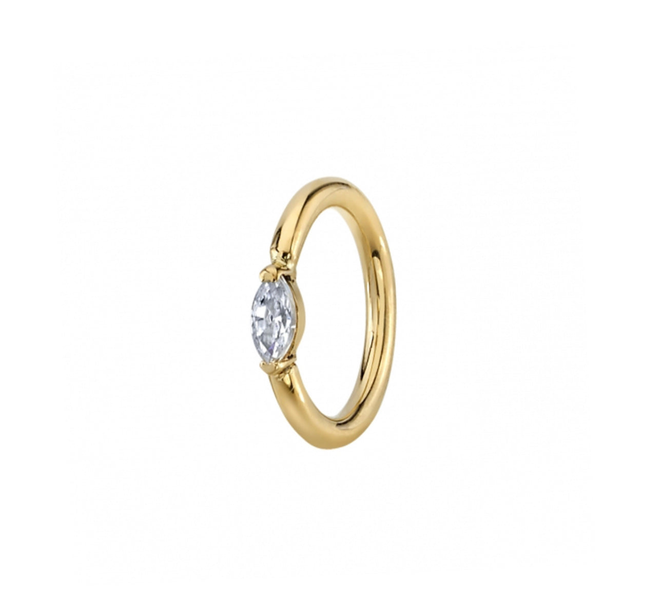 BVLA Marquise V Prong 14kt Gold Ring