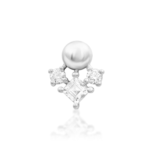 Junipurr Jewellery Celest 14kt Gold CZ Helix Earring