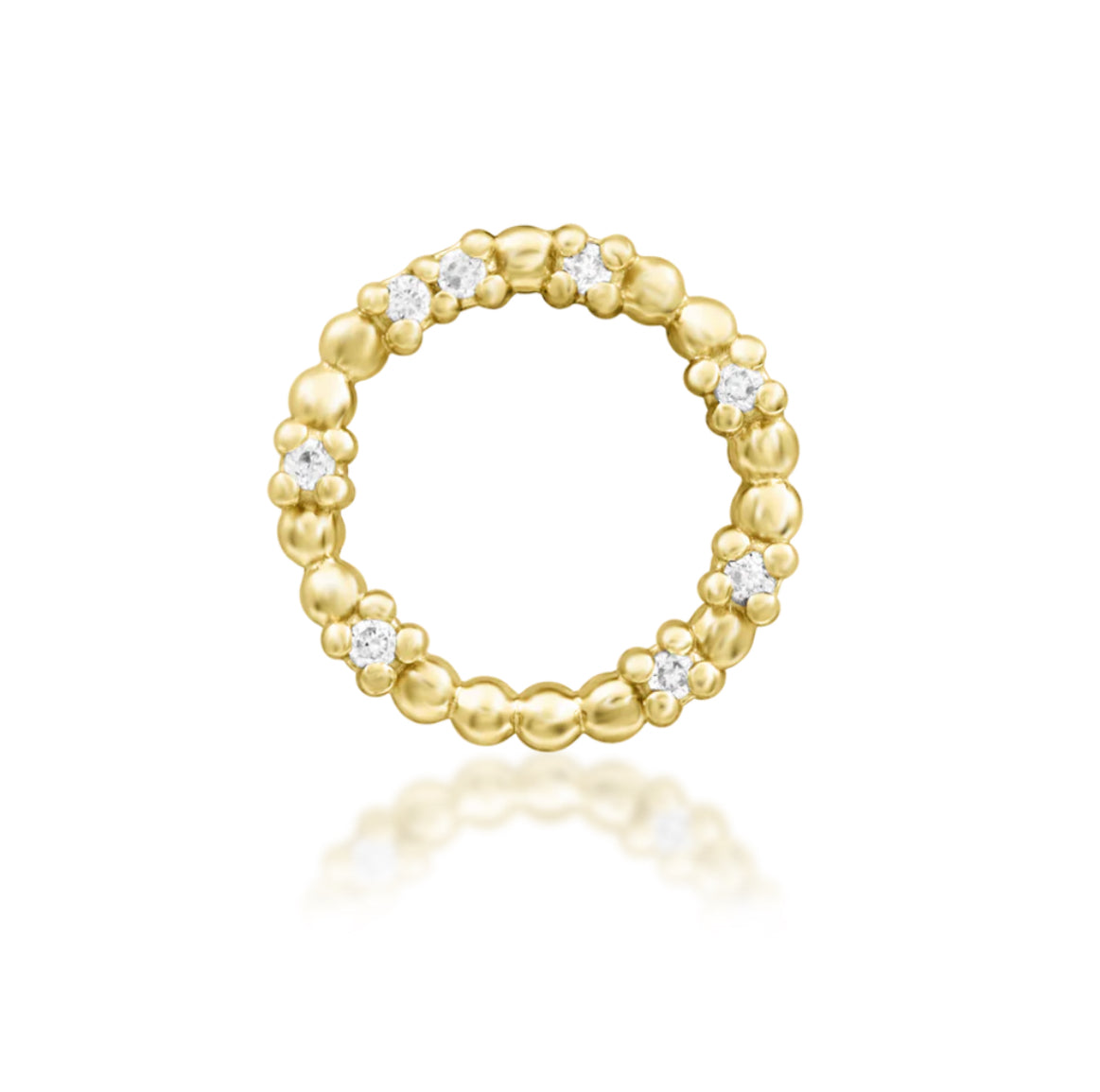 Junipurr Jewellery Darby Diamond 14kt Gold Threadless Attachment