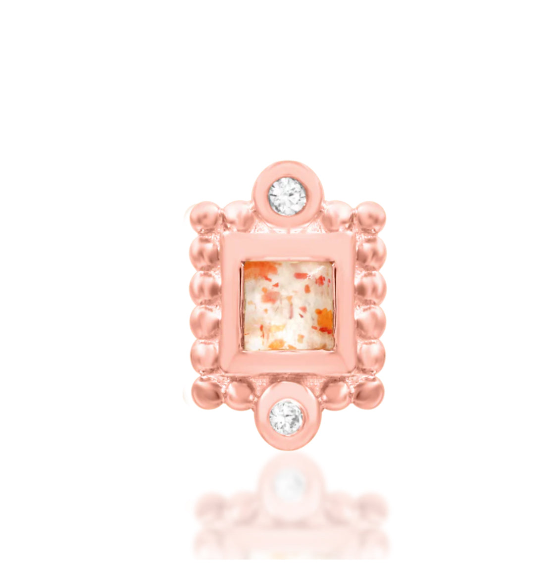 Junipurr Jewellery Jada 14kt Gold Sunstone Threadless Earring