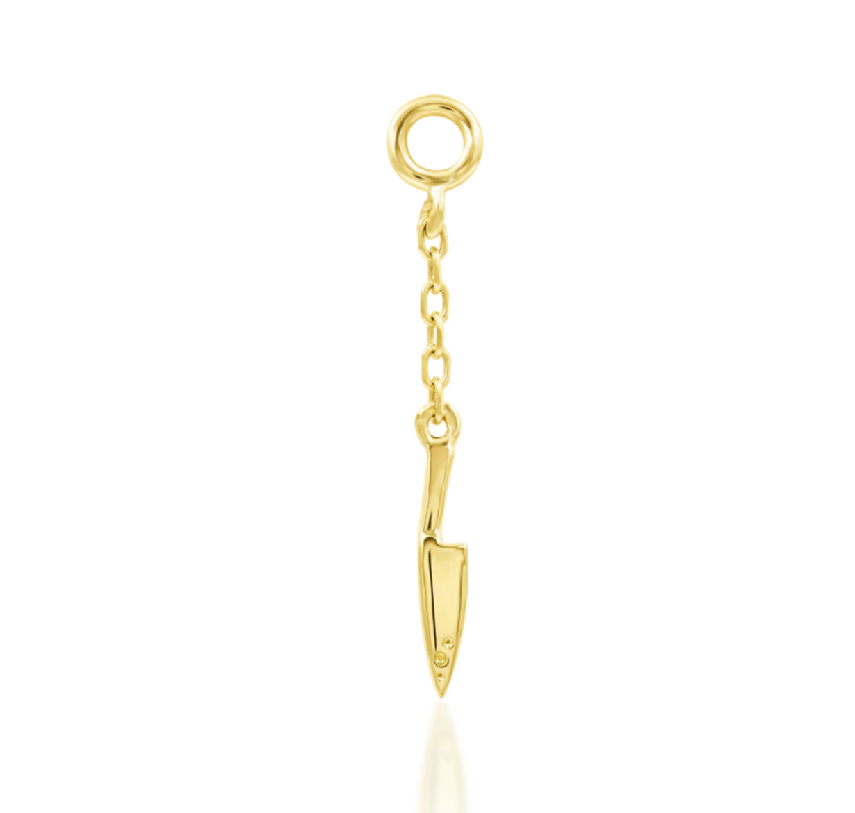 Junipurr Jewellery Knife Play 14kt Gold Chain Charm