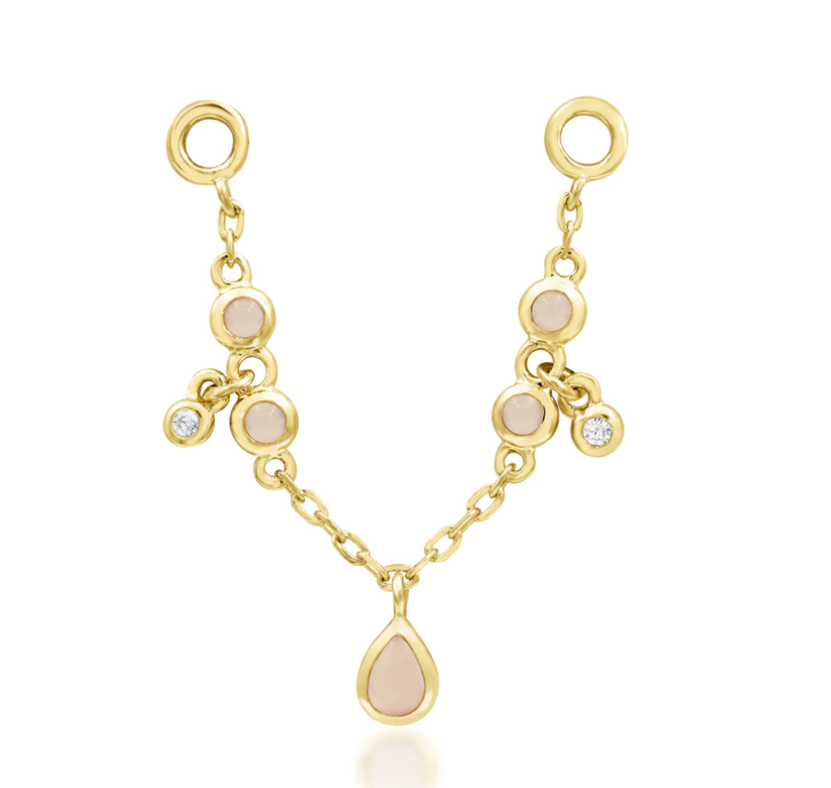 Junipurr Jewellery Bellarose 14kt Gold Chain Charm