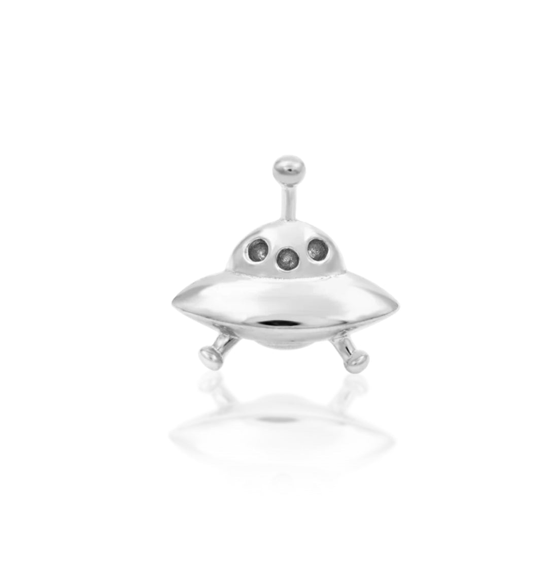 Junipurr Jewellery UFO 14kt Gold Threadless Attachment Lobe Earring