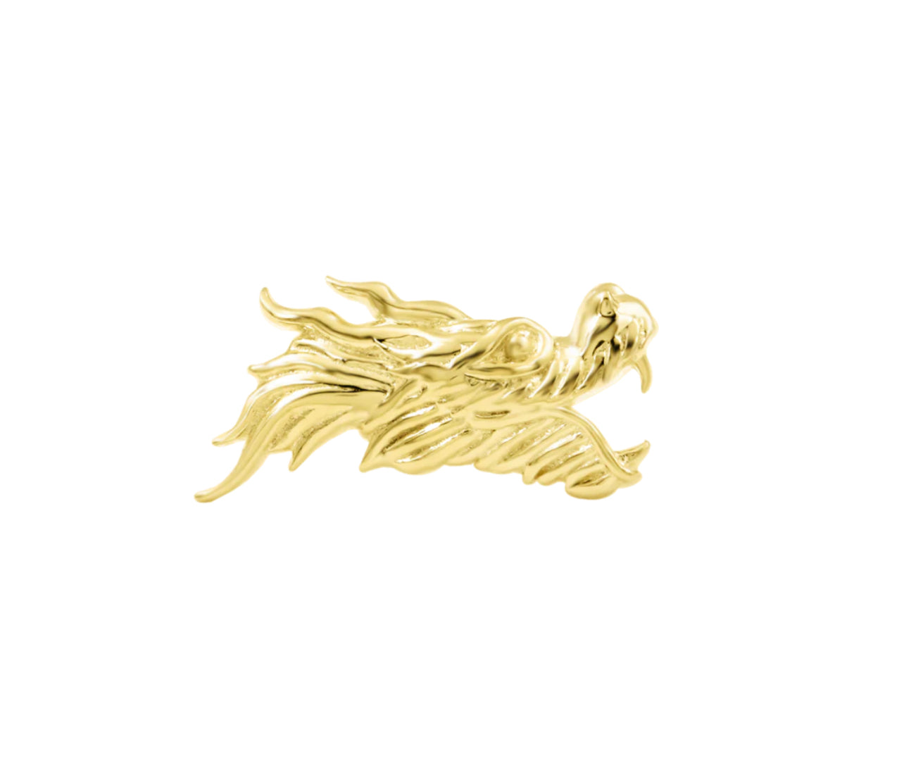 Junipurr Jewellery 2024 Gold Threadless Attachment Dragon Helix Earrin ...