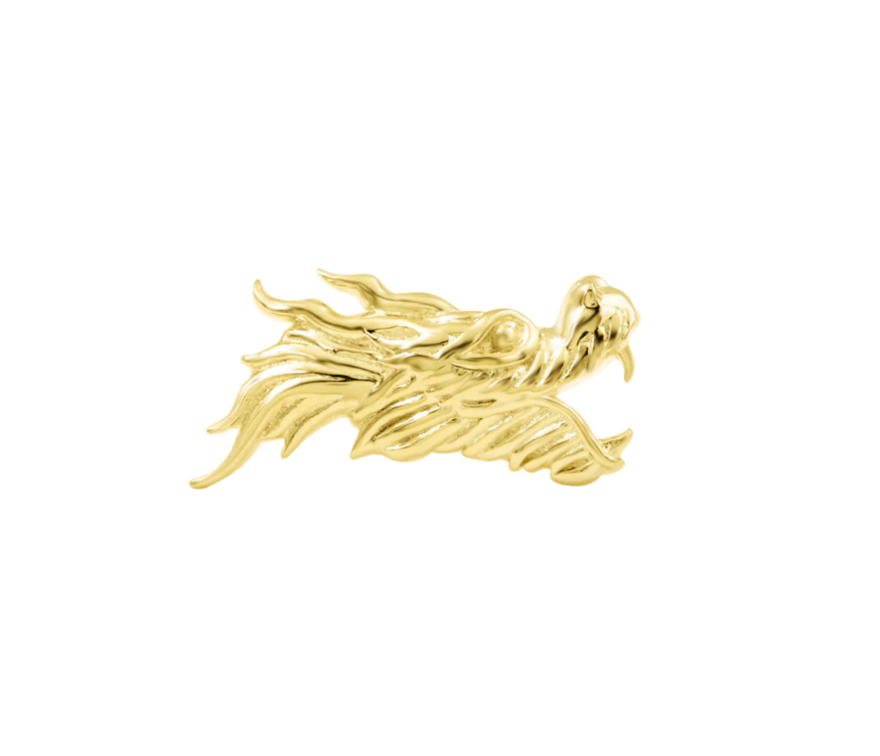 Junipurr Jewellery 2024 Gold Threadless Attachment Dragon Helix Earring