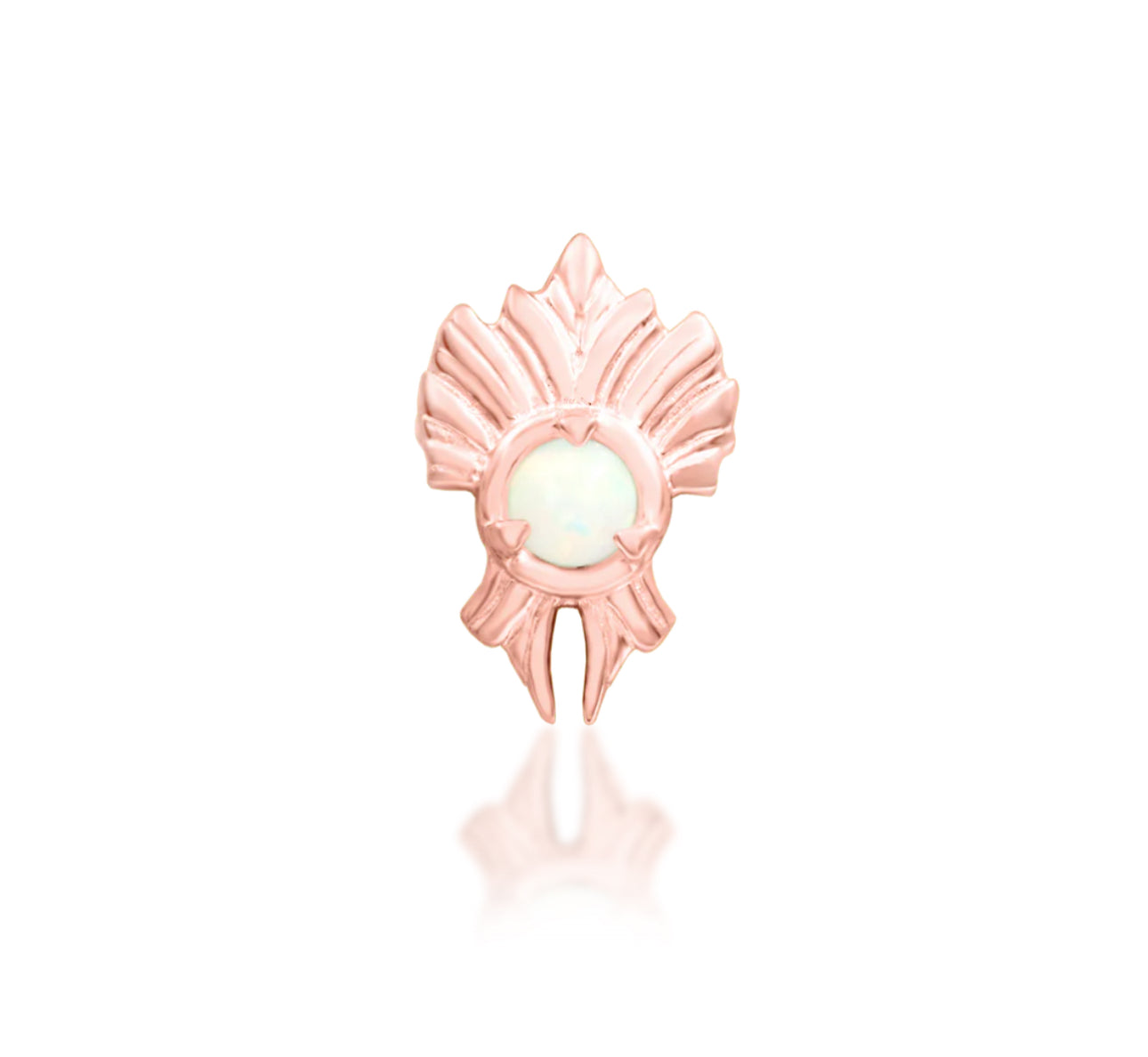 Junipurr Jewellery River 14kt Gold Opal Threadless Attachment