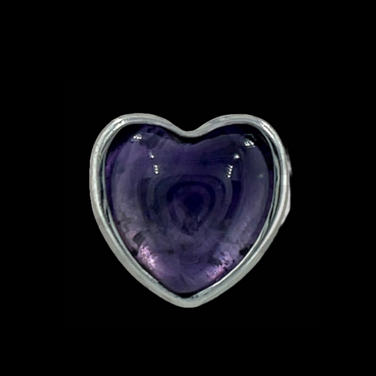 Titanium Natural Amethyst 'Sacred Heart' Attachment