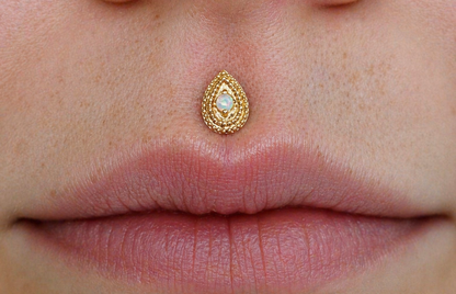 Junipurr Pear Opal Millgrain