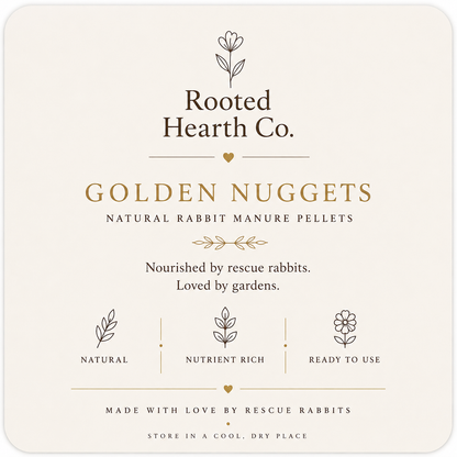 Golden Nuggets Rabbit Manure Fertiliser | Organic Plant Food