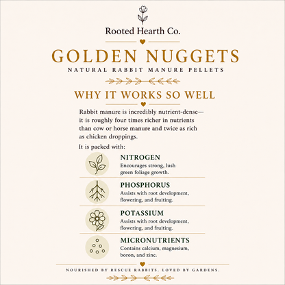 Golden Nuggets Rabbit Manure Fertiliser | Organic Plant Food