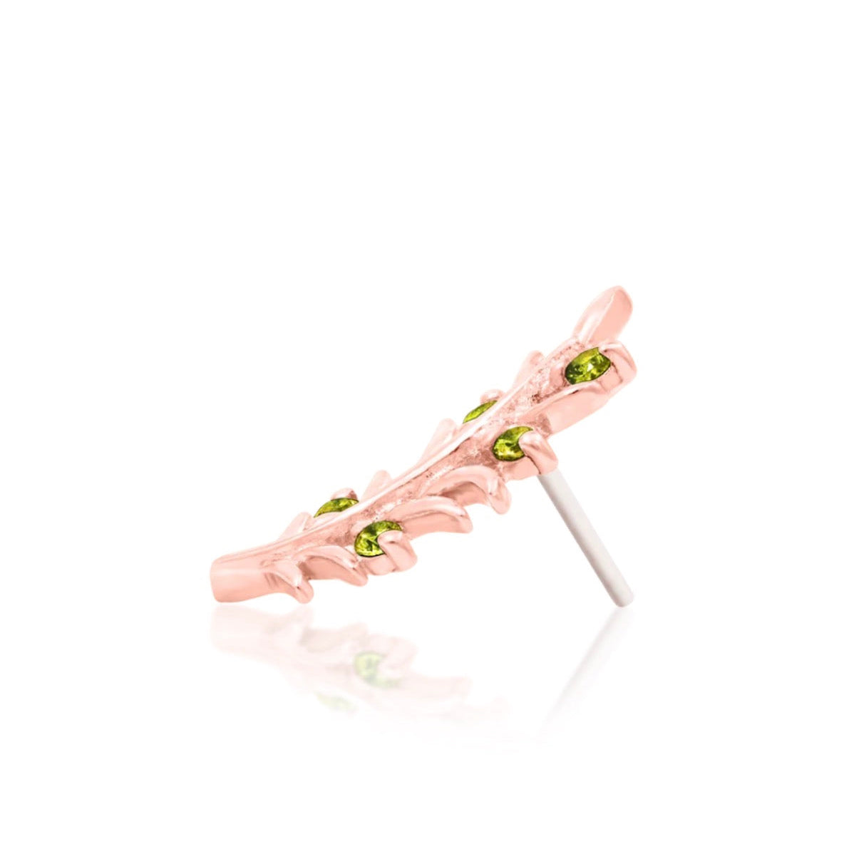 Solid Gold Olive Branch Helix Earring | Junipurr Olive Branch