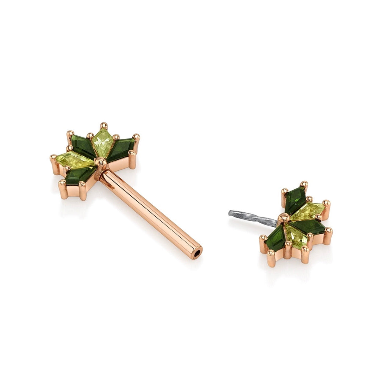 Kite Cut Gemstone Cartilage Earring | BVLA Spirit
